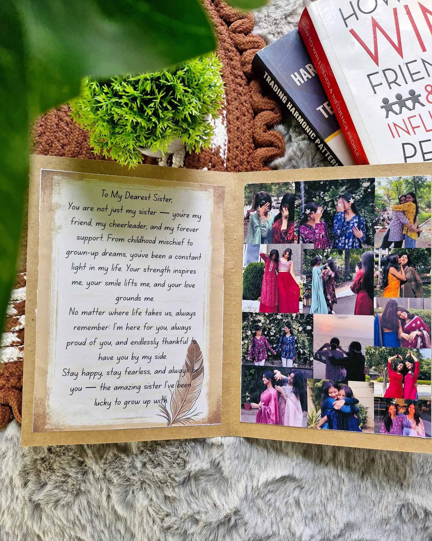 Personalized Photo Collage Card With Message