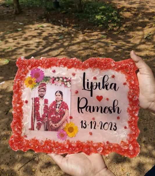 Curve Rectangle Resin Photo Frame