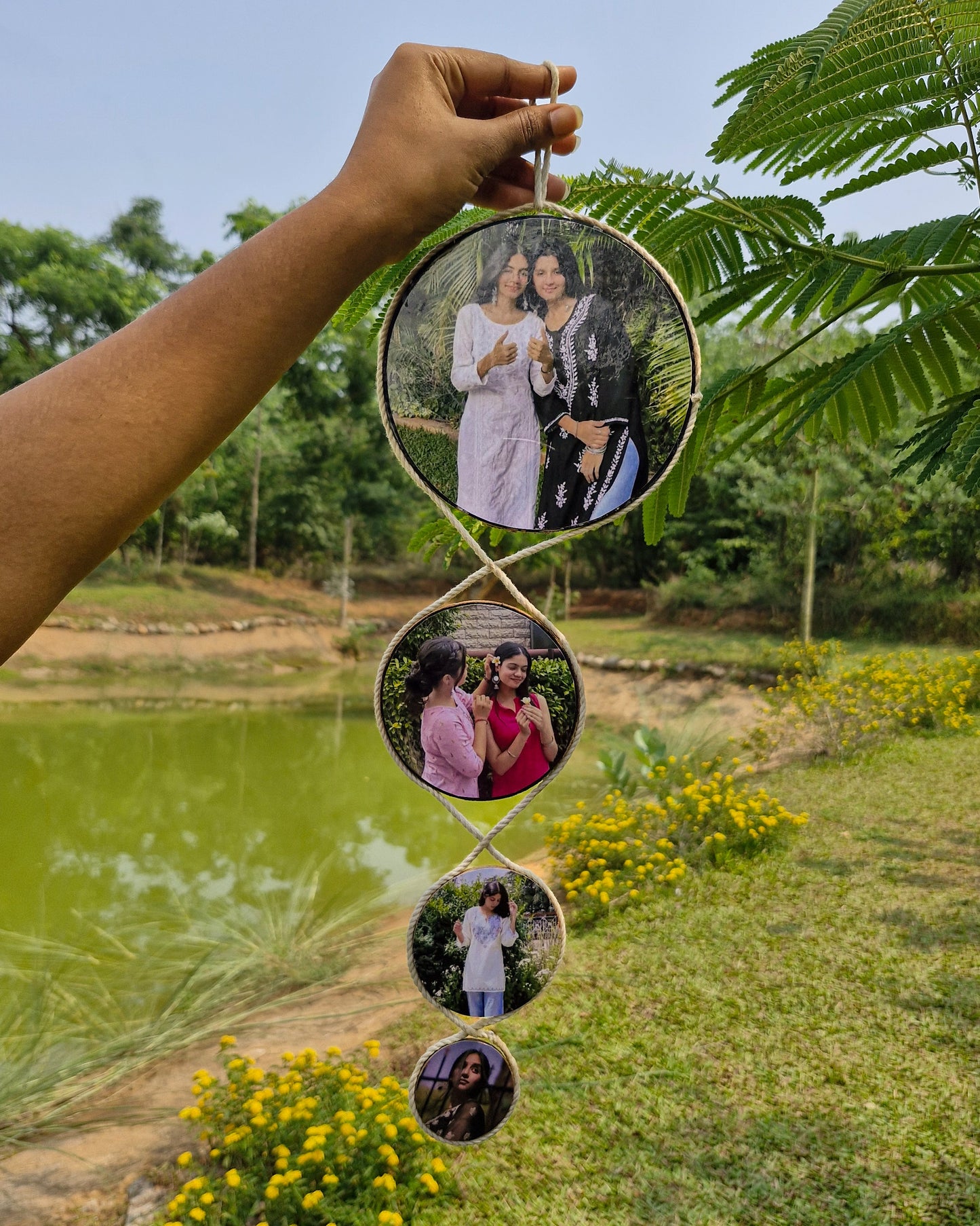 Personalized Hanging Photo Display