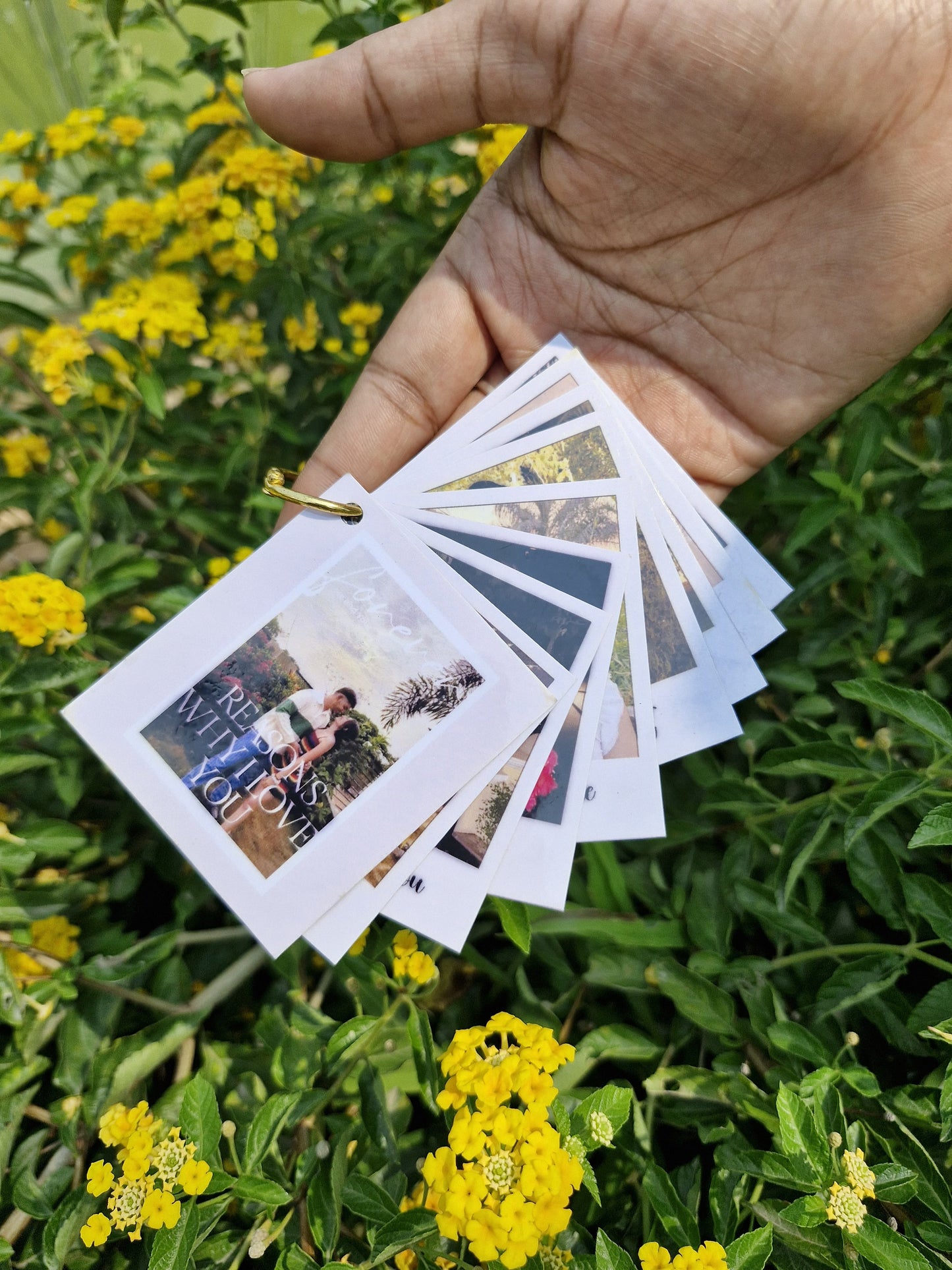 Personalized Mini Photo Flipbook | Custom Photo Deck Message Keepsake Gift