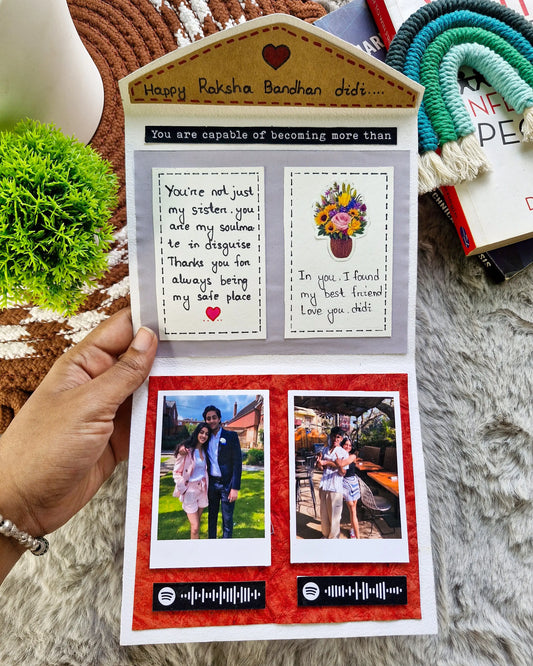 Personalized Envelope Card | Custom Love Letter Photo Spotify Code Gift