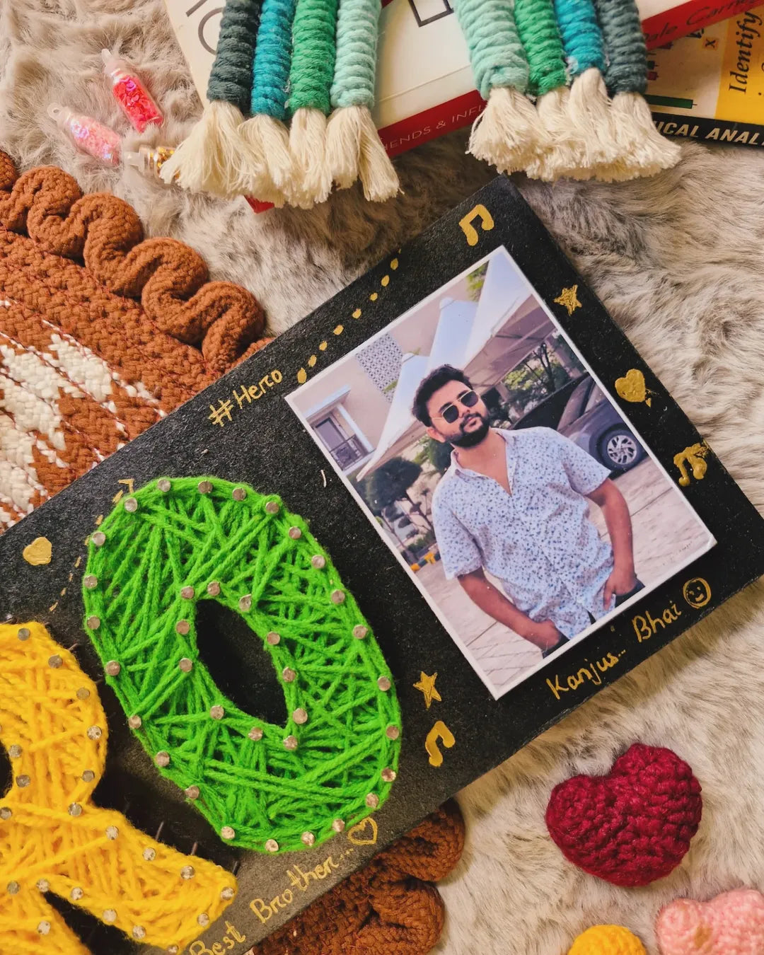 Best Bro Sis String Art | Personalized Handmade Sibling Rakhi Gift Frame
