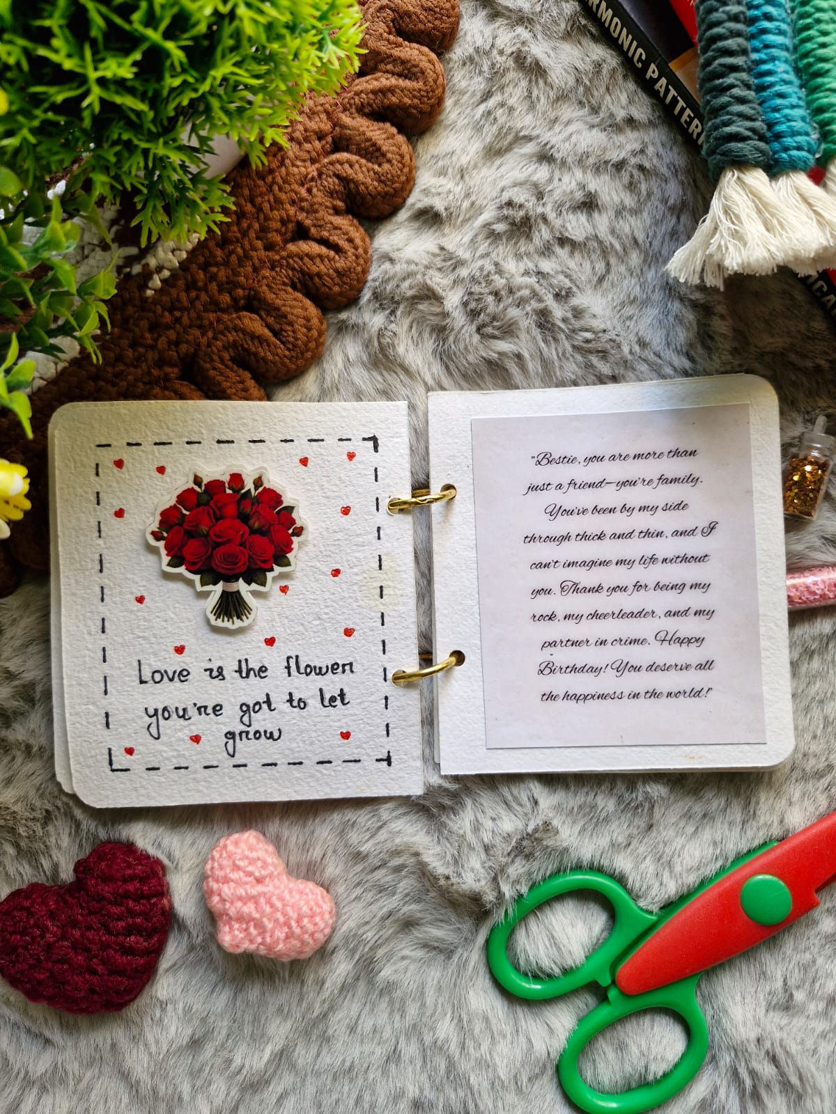 Personalized Mini Scrapbook | Custom Handmade Memory Album Gift