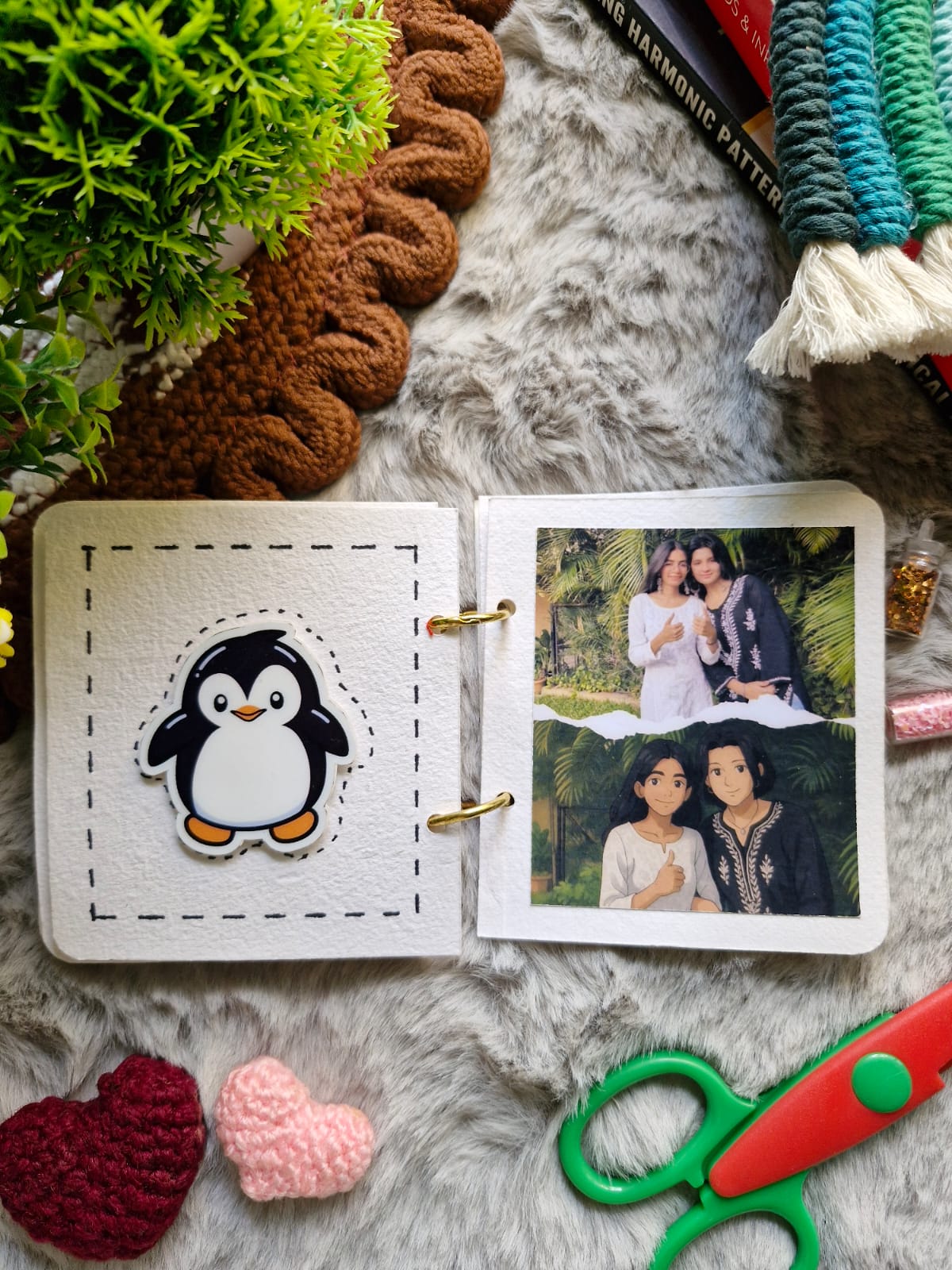 Personalized Mini Scrapbook | Custom Handmade Memory Album Gift