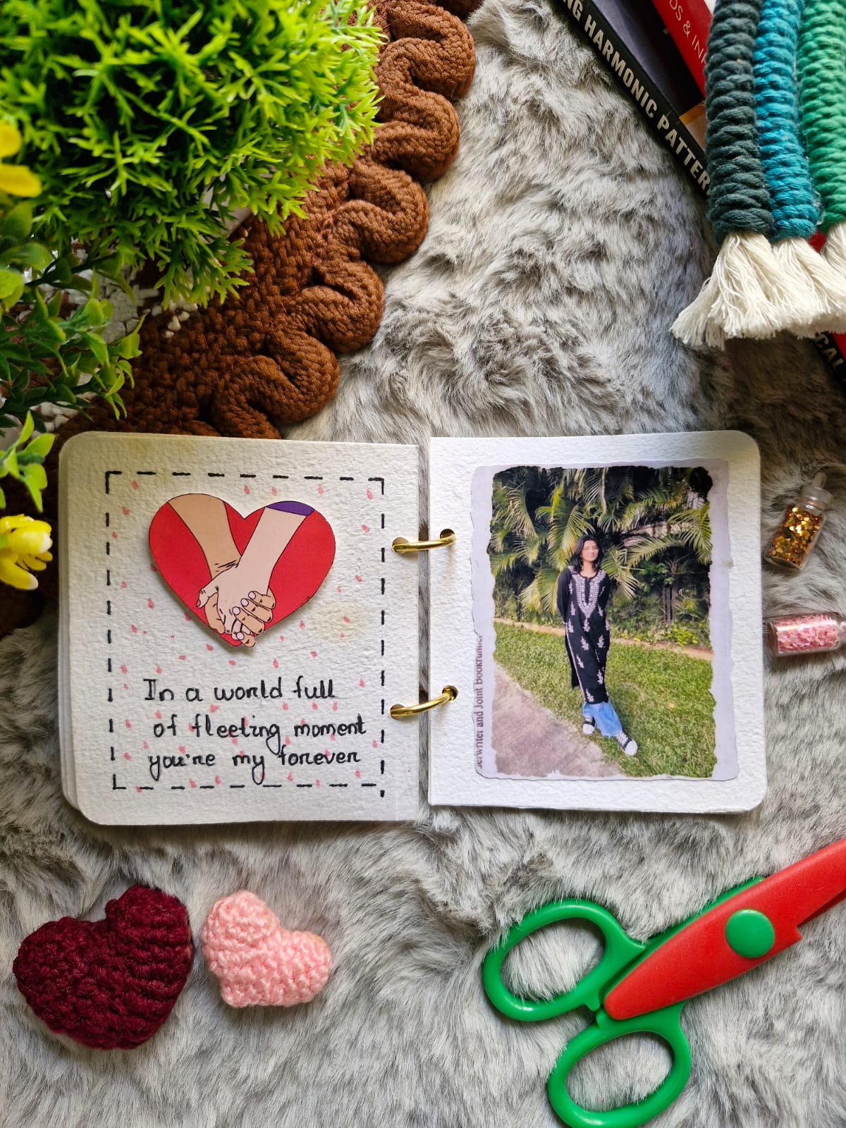 Personalized Mini Scrapbook | Custom Handmade Memory Album Gift