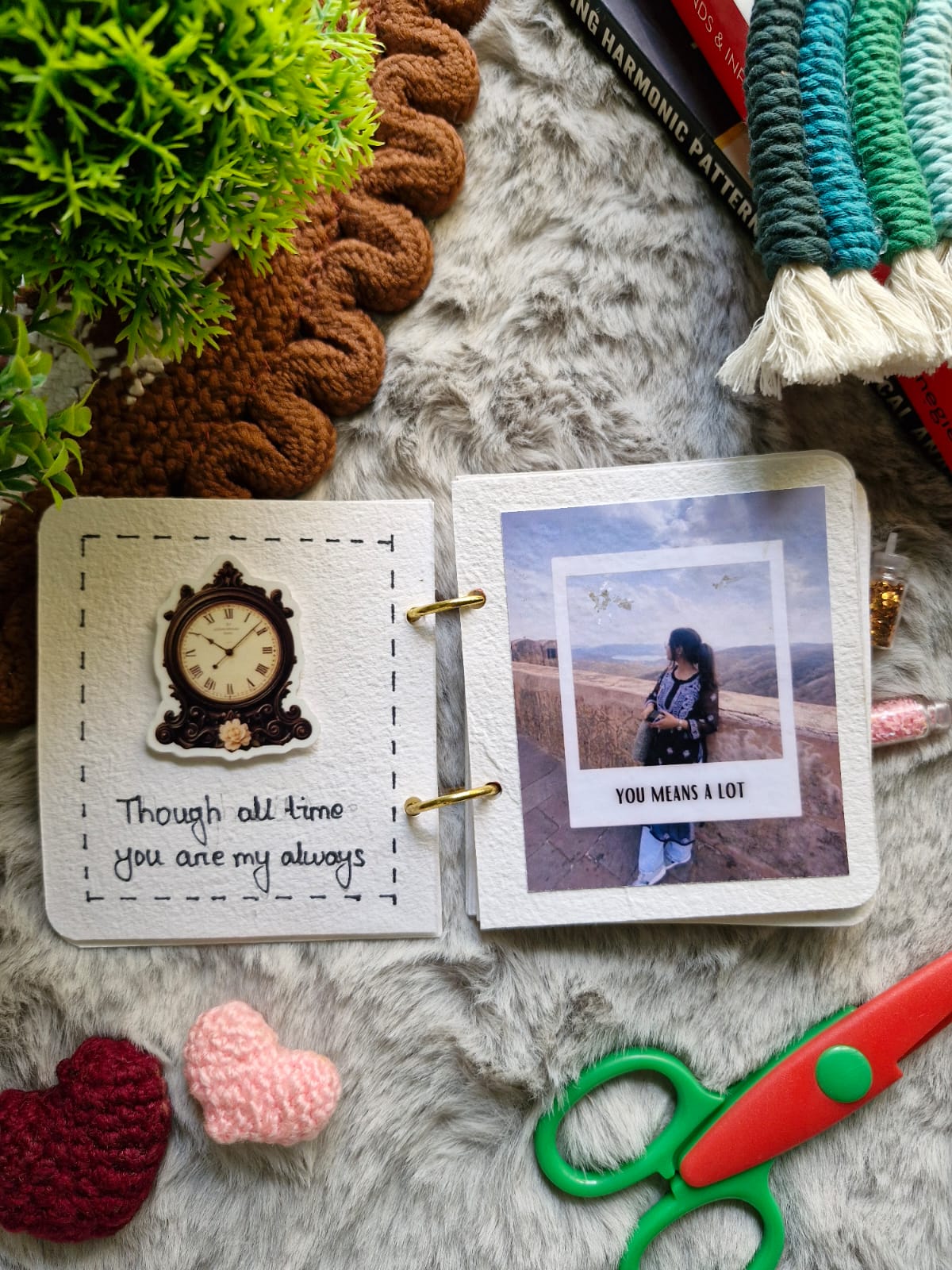 Personalized Mini Scrapbook | Custom Handmade Memory Album Gift