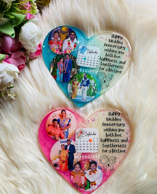 Personalized Resin Love Couple Gift | Custom Photo & Names Anniversary Keepsake